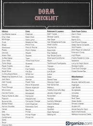 The Ultimate Dorm Checklist Organize College Dorm Dorm Checklist Dorm Room Checklist Dorm
