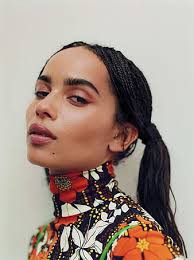 Zoë Kravitz, women, model, long hair, white background, simple background,  ebony, HD phone wallpaper