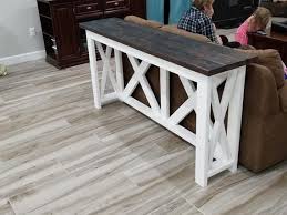 Farm House Sofa Bar Top Table Etsy Diy Sofa Table Farmhouse Console Table Bar Top Tables