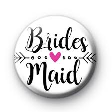 Here is a unique wedding vintage badge template which steers away from the common circular badge shape. Arrow Bridesmaid Wedding Button Badges Kool Badges