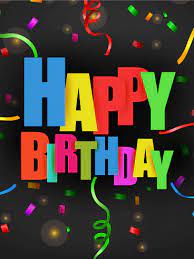 Colorful Confetti Happy Birthday Card Birthday Greeting Cards By Davia Happy Birthday Cards Happy Birthday Man Birthday Greetings For Women