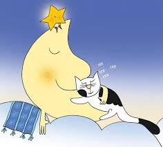 Illustration By Nicoletta Costa Cat Art Crescent Moon Art Cat Illustration