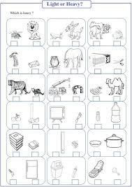 Light And Heavy Worksheets For Kindergarten In 2020 Kindergarten Worksheets Kindergarten Math Worksheets Kindergarten Worksheets Printable