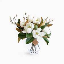 Magnolia And Budding Branch Dimensions 45cm H X 43cm W X 30cm D 239 Fake Flower Arrangements Flowers Australia Artificial Flower Arrangements
