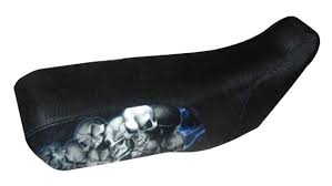 artic cat dvx250 blue lightning skull pile atv seat cover atv seats cat seat cover seat cover