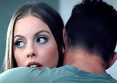 Please a man and he cums on her fine ass. Britney Amber Porn