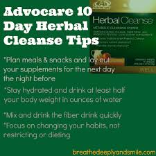 Breathe Deeply And Smile Advocare Herbal Cleanse Review