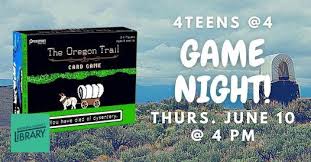 When individuals or families qualify for food or cash benefits, oregon trail accounts are set up for them. 4teens 4 Game Night Oregon Trail Card Game Natrona County Library Casper June 10 2021 Allevents In