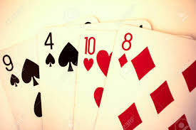 The shapes are hearts, diamonds, clubs, and spades. Playing Cards Close Up Detail Black And Red Cards With A Little Stock Photo Picture And Royalty Free Image Image 75073903