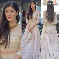 If pastel blue is a favourite colour of yours, we highly recommend this lehenga for your reception evening! Pin On Hair Style N Neck Desn