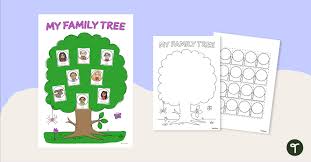 Build a Family Tree – Template | Teach Starter