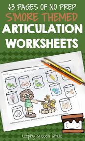 S More Speech No Prep Articulation Worksheets Articulation Worksheets Speech Therapy Worksheets Spring Speech Therapy