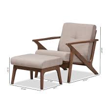 Free shipping on orders over $75. Mid Century Lounge Chair And Ottoman Set By Baxton Studio Brown