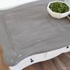 20 h x 18.11 d hand painted coffee table made in resin, contemporary, side table, abstract, end table. 3