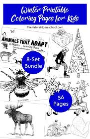 This collection includes mandalas, florals, and more. Winter Printable Coloring Pages For Kids 8 Sets The Natural Homeschool