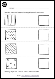 Preschool Patterns Matching Worksheets And Activities Preschool Patterns Matching Worksheets Handwriting Worksheets For Kids
