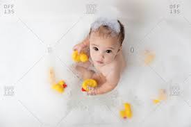 How to keep a child safe in the bathtub. Baby Bath Bubble Stock Photos Offset