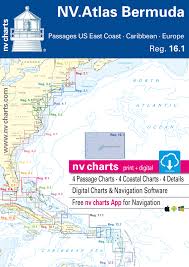 Nv Charts Region 16 1 Bermuda Island Passages Us East Coast Caribbean Europe