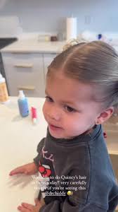 Was able to do Quincy’s hair in buns today!! very carefully though #foryour  #family #vairal #dailylife #brynleyarnold #daughther