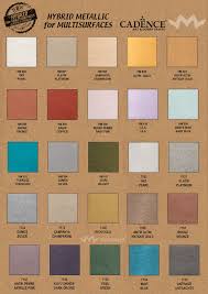Carta De Colores Hybrid Metallic De Cadence Carta De Colores Artesanias Colores