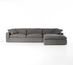 The sofa comes with a sectional chaise that can be separated for a customized look to match your living room and to provide extra seating for guests. Milo Upholstered Sofa Chaise Sectional Pottery Barn