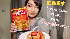 Easy Funnel Cake Recipe With Pancake Mix Funnel Cake Recipe With Pancake Mix Funnel Cake Recipe Funnel Cake