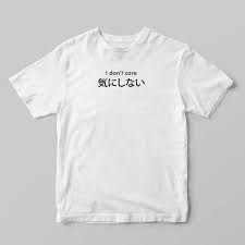Japanese I Don T Care T Shirt Women Ulzzang Harajuku Kawaii Summer Basic Cotton Tshirts Female T Shirt Tee Printed Shirts T Shirts For Women Basic Tee Shirt