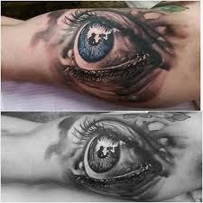 Now i see a lot of artists using different shades of opaque gray and color in the entire tattoo with these grays instead of actually shading the tattoo from dark to light with their gray wash. Eyeball Always Wanted To Do One Of These Reflection Of Realdealclarky S Kids In The Eye Trevorjameus Eyetatto Eyeball Tattoo Reflection Tattoo Eye Tattoo