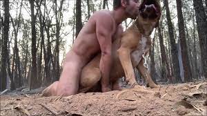 Shredded guy fucking a sexy brown animal in the woods