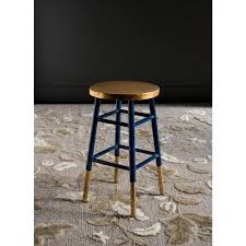 Kitchen Black And Gold Bar Stools Safavieh Emery 24 In Navy And Gold Bar Stool Fox3231a Counter Stools Bar Stools Gold Bar Stools