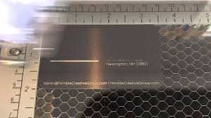 Stand out in a sea of ordinary business cards! Laser Engraved Anodized Aluminum Business Card Youtube