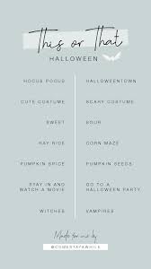 Comestayawhile This Or That Halloween Instagram Template Historias De Instagram Plantillas De Halloween Instagram