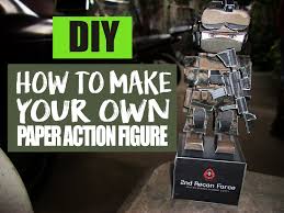 Well those are books right? Diy How To Make Your Own Paper Action Figure Steemit