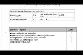 Detailhandel) werden unternehmen des handels (gelegentlich auch deren handelsaktivitäten) verstanden, die waren verschiedener hersteller beschaffen. Video Wie Schreibt Man Ein Berichtsheft Richtig
