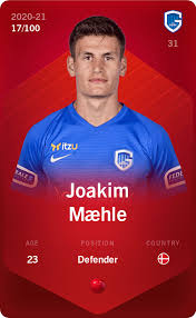 Joakim mæhle pedersen (born 20 may 1997) is a danish professional footballer who plays as a right back for serie a club atalanta and the denmark national team. Joakim Maehle 2020 21 Rare 17 100
