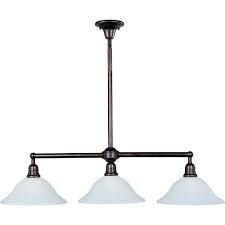 Maxim Lighting Bel Air 3 Light Oil Rubbed Bronze Pendant 11093svoi The Home Depot Kitchen Island Lighting Home Depot Billiard Lights Lighting Ceiling Fans