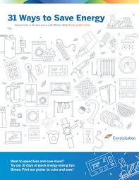 While there are two types of energy, renewable and nonrenewable, most of the energy we use comes from have them share their answers on this first example. 31 Ways To Save Energy In Your Home Constellation