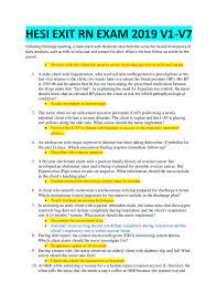 Hesi Exit Rn Exam 2019 V1 V7 160 Total Questions Answers For Each Version Authentic A Guide Nursing School Survival Nursing Students Nursing Exam