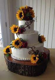 41 Rustic Camo Wedding Cakes Ideas Sunflower Wedding Cake Sunflower Themed Wedding Sunflower Wedding Decorations