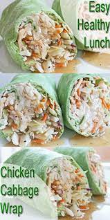 Nice Healthy Lunch Recipe Chicken And Cabbage Wrap Clean Eating Meal Plan Easy An Simple Clean Eating Meal Plan Cheap Healthy Meals Clean Eating Meal Plan