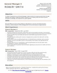 Job descriptions & responsibility samples inc.+ pdf samples. General Manager Resume Samples Qwikresume