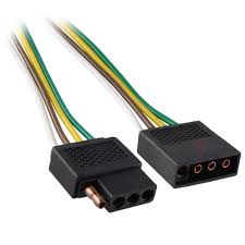 2ft Trailer Light Wiring Harness Extension 4 Pin Flat Plug Wire Connector 24 Walmart Com Walmart Com
