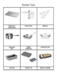 Kitchen tools and equipment and their uses with pictures pdf. Kitchen Tools Picture Dictionary By Missiteachthat Tpt