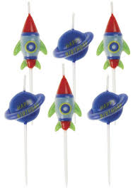 6 Kleine Weltraum Kuchen Kerzen Kids Party World