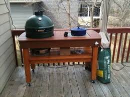 Awsome Outdoor Grill Table Plans Big Green Egg Table Grill Table Diy Grill Table