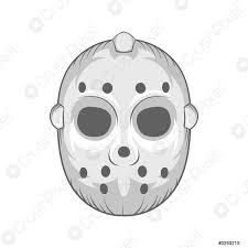 Hockey masken von brabo, obo, tk uvm. Hockey Maske Ikone Schwarz Einfarbig Stock Vektorgrafi Crushpixel