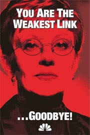 The weakest link is finally being rebooted with glee heroine jane lynch taking over from anne robinson. The Weakest Link Is A Boring Vapid Ripoff Ew Com