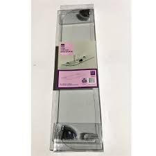Bathroom Organiser B Q Clear Glass Floating Shelf Wall Mounted 3206539 Ebay