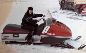 Image result for Orange 1973 Snowmobile