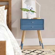 Francesca Solid Wood 2 Drawer End Table Bedroom End Tables Bedroom Inspiration Boho End Tables